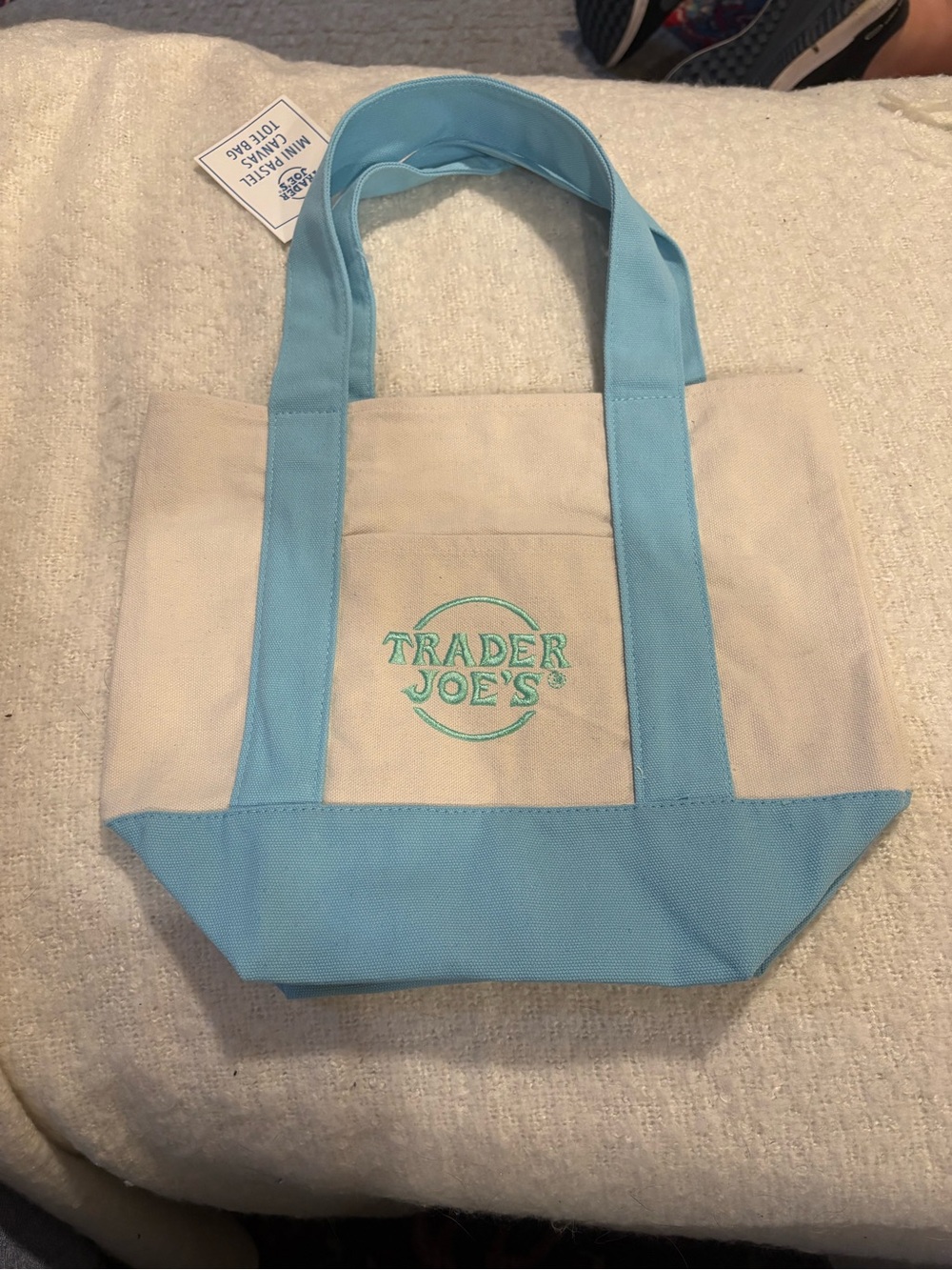Trader Joe’s Mini Canvas Tote Bag - Picture 2 of 2